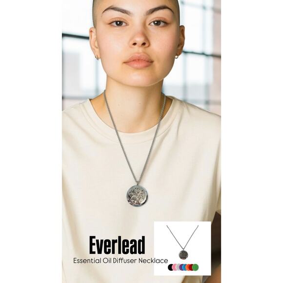 Everlead Stainless Necklace Essential Oil Diffuser NWT X000VTAWKJ - Picture 1 of 9